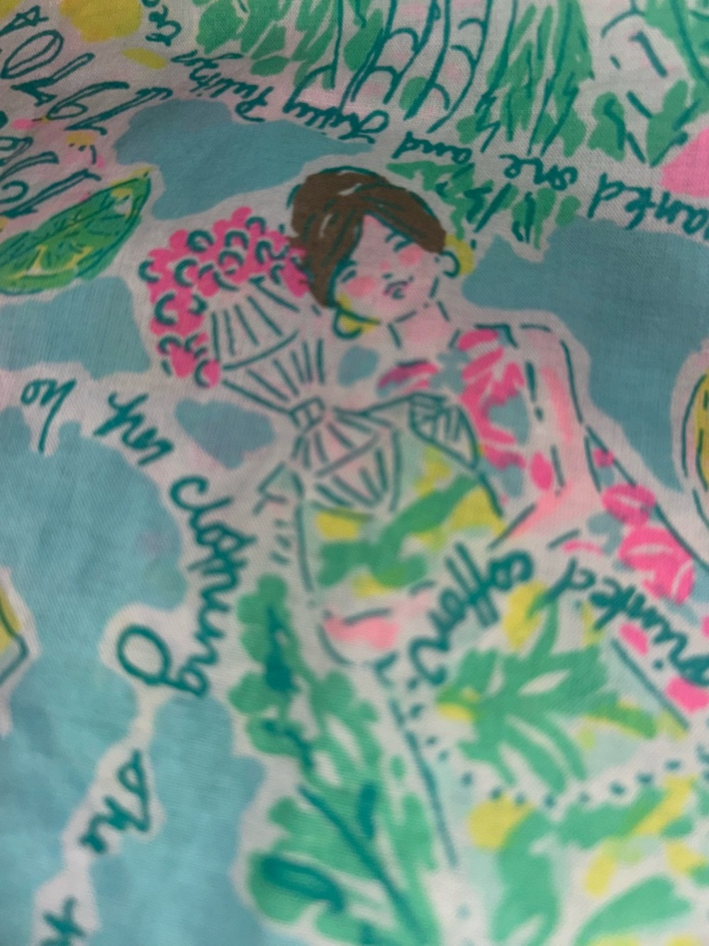 🆕 Lilly Pulitzer Captiva Tunic Colorful Tropical Print Dress Fabric Size XL